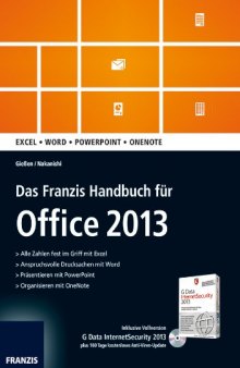 Das Franzis Handbuch für Office 2013, m. CD-ROM