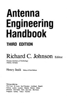 Antenna Engineering Handbook 