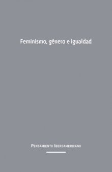 Feminismo, género e igualdad
