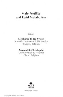 Male fertility and lipid metabolism
