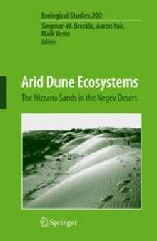 Arid Dune Ecosystems: The Nizzana Sands in the Negev Desert