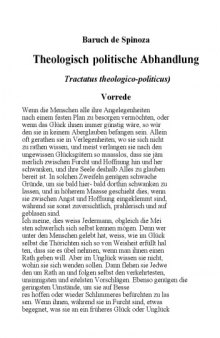 B. von Spinoza's Theologisch-politische Abhandlung ... Uebersetzt und erläutert von J.H. v. Kirchmann