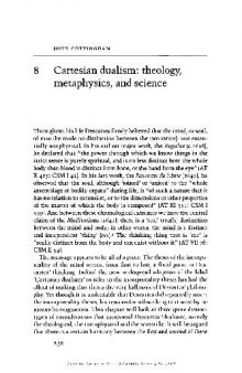 The Cambridge Companion To Descartes 8 - Cartesian Dualism Theology, Metaphysics, And Science