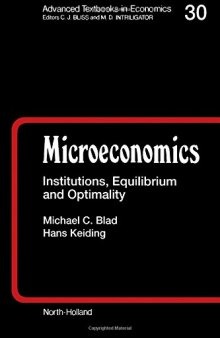 Microeconomics: Institutions, Equilibrium and Optimality