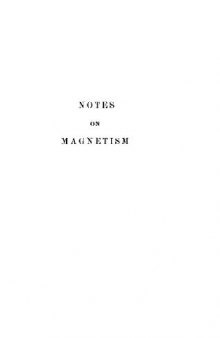 Notes on Magnetism