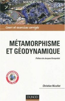 Metamorphisme et geodynamique : Cours et exercices corriges