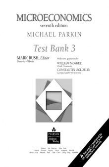 Microeconomics, Testbank 3