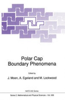 Polar Cap Boundary Phenomena