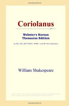 Coriolanus (Webster's Korean Thesaurus Edition)