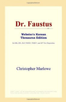 Dr. Faustus (Webster's Korean Thesaurus Edition)