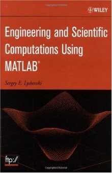 Engineering and Scientific Computations Using MATLAB