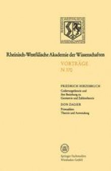 Codierungstheorie und ihre Beziehung zu Geometrie und Zahlentheorie / Primzahlen: Theorie und Anwendung