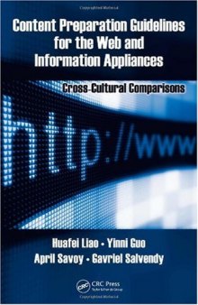 Content Preparation Guidelines for the Web and Information Appliances: Cross-Cultural Comparisons 