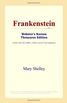 Frankenstein (Webster's Korean Thesaurus Edition)