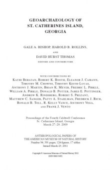 Geoarchaeology of St. Catherines Island, Georgia: Anthropological Papers of the American Museum of Natural History Number 94