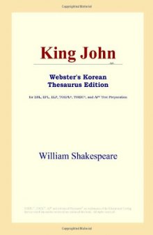 King John (Webster's Korean Thesaurus Edition)