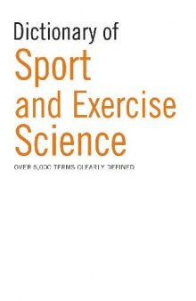 Dictionary of Sports Science