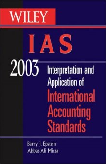 Wiley Ias 2003: Interpretation and Application of International Accounting Standards