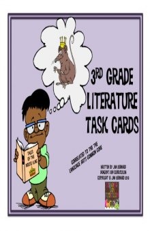 3rd Grade Literature Task Cards (and Game)!