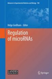 Regulation of microRNAs