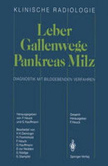 Leber · Gallenwege Pankreas · Milz: Diagnostik mit bildgebenden Verfahren