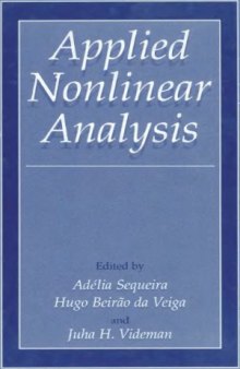 Applied nonlinear analysis, to J.Necas 70th birthday
