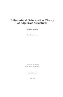 Infinitesimal Deformation Theory of Algebraic Structures