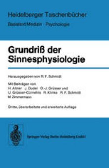 Grundriß der Sinnesphysiologie