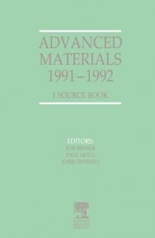 Advanced Materials 1991–1992. I. Source Book