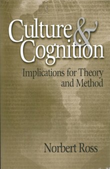 Culture and cognition: Implications for theory and method