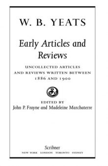Early Articles and Reviews