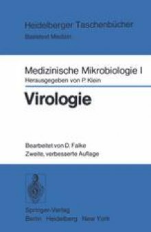 Medizinische Mikrobiologie I: Virologie: Ein Unterrichtstext für Studenten der Medizin