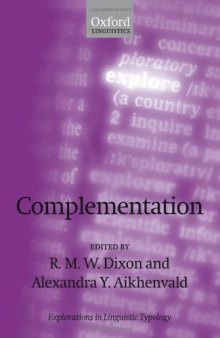 Complementation: A Cross-Linguistic Typoloy (A Sipri Publication)
