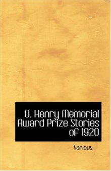 O. Henry Memorial Award Prize Stories of 1920