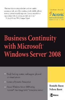 Business Continuity with Microsoft Windows Server 2008