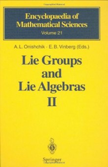 Lie Groups and Lie Algebras II