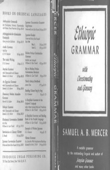 Ethiopic Grammar with Chrestomathy and Glossary