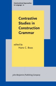 Contrastive Studies in Construction Grammar