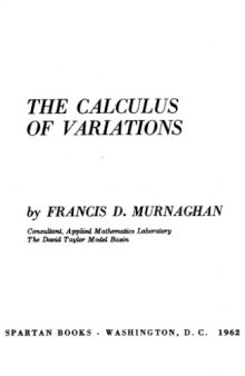 The calculus of variations