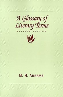 Glossary of Literary Terms, 7th edition