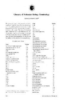 Glossary of Molecular Biology Terminology (From: Hematology 2001)