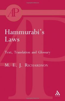 Hammurabi's Laws: Text, Translation and Glossary (Academic Paperback)  