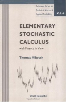 Elementary stochastic calculus with finance in view