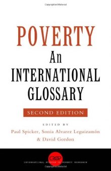 Poverty: An International Glossary, Second Edition (International Studies in Poverty Research)