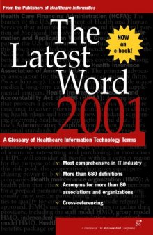 The Latest Word 2001 a Glossary of Healthcare Technology Terms