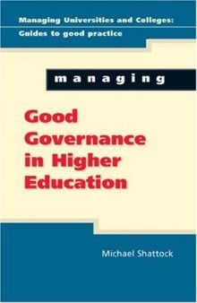 Managing Good Governance (Managing Universities and Colleges)