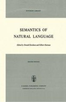 Semantics of Natural Language