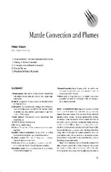 Solid earth geophysics 077-094 Mantle Convection and Plumes