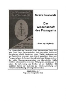 Die Wissenschaft des Pranayama  