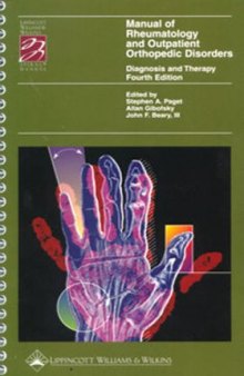 Manual of Rheumatology and Outpatient Orthopedic Disorders (LB Spiral Manuals)